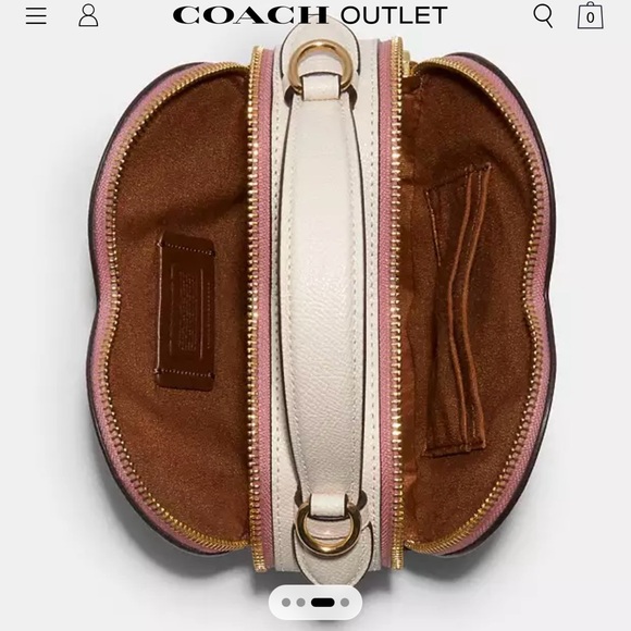 HEART CROSSBODY IN SIGNATURE CANVAS WITH HEART CHERRY PRINT - Picture 5 of 6